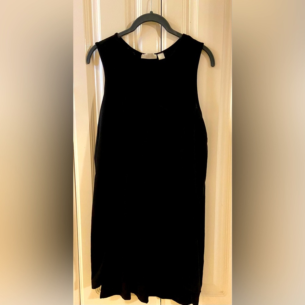 Petite large stretchy black dress